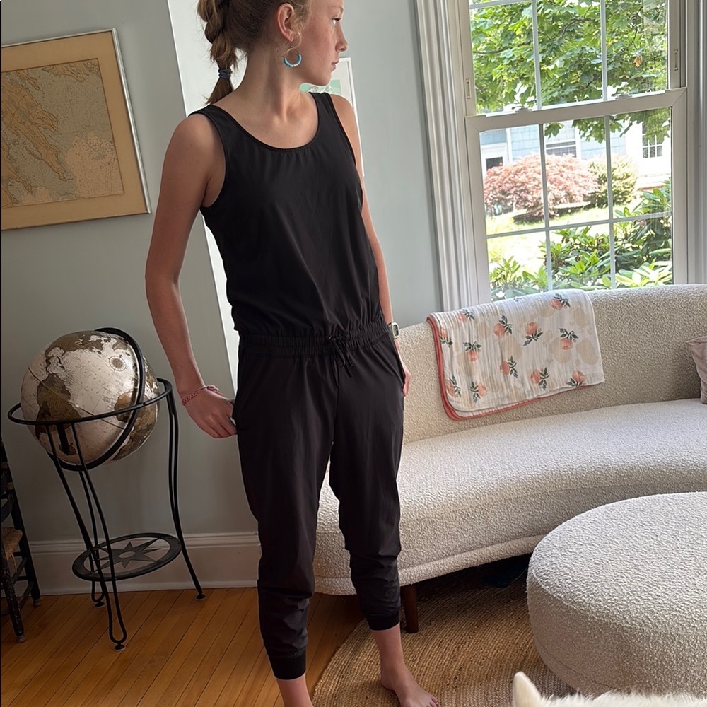 Athleta Black Sleeveless Jumpsuit
